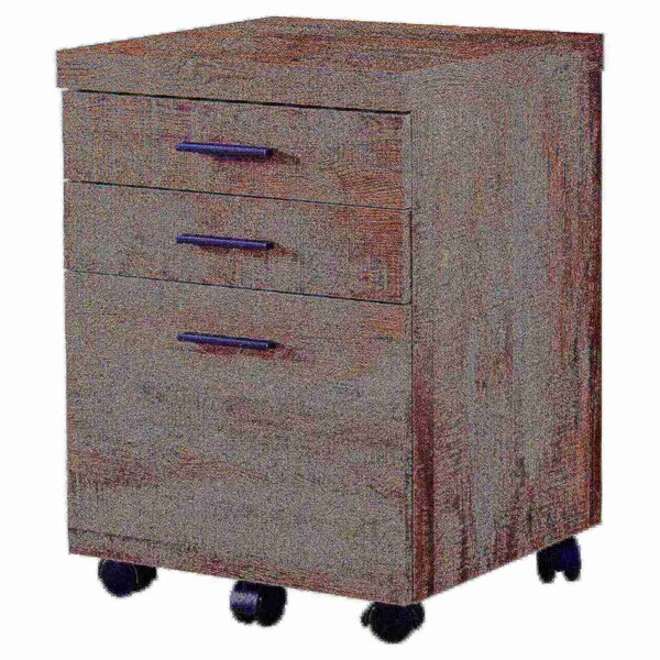File Cabinet, Rolling Mobile, Storage Drawers, Printer Stand, Office, Work, Laminate, Brown
